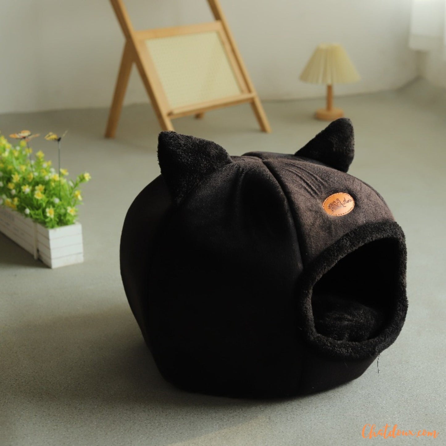 Niche pour chat noire | Blackyâą chatdoux