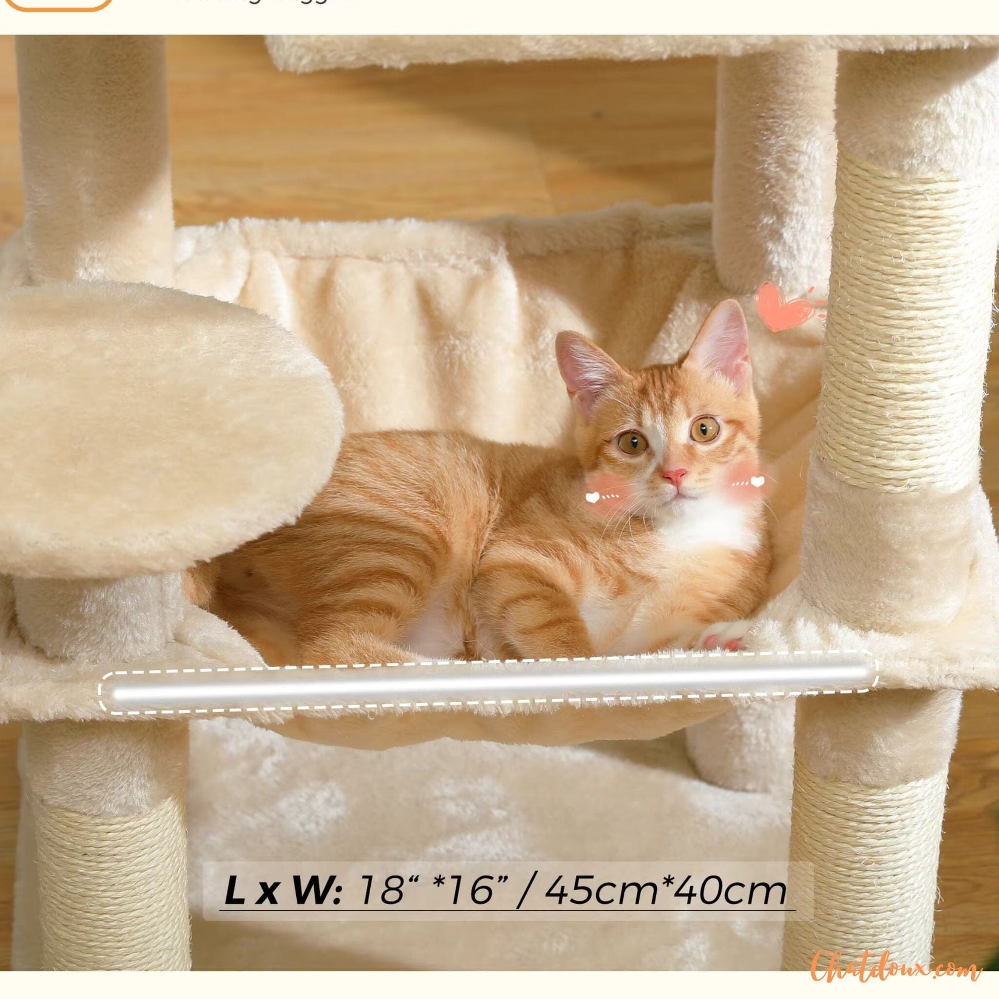 Arbre à Chat Beige | CT4Leval™ chatdoux