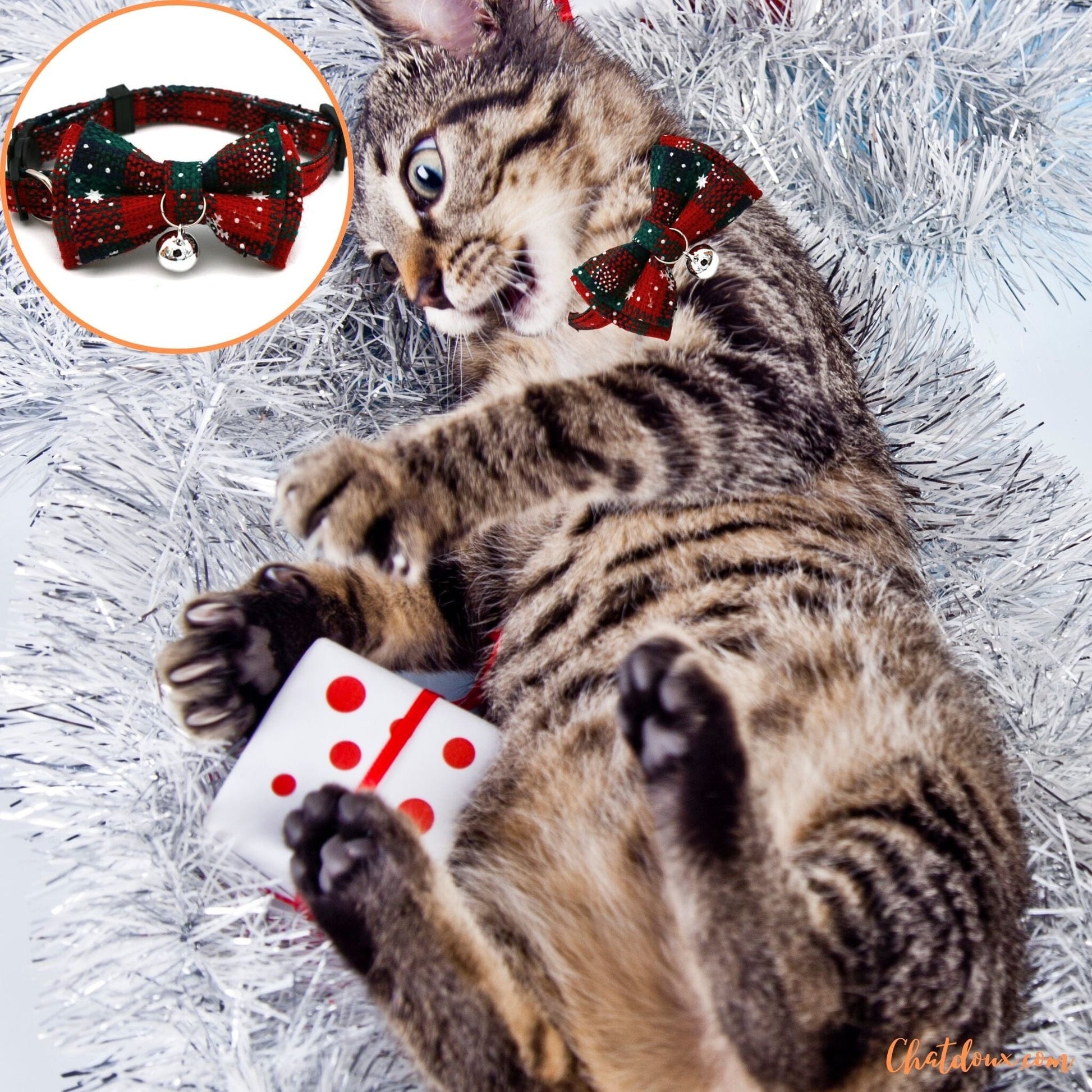 Collier chat - NoelColVRâą chatdoux