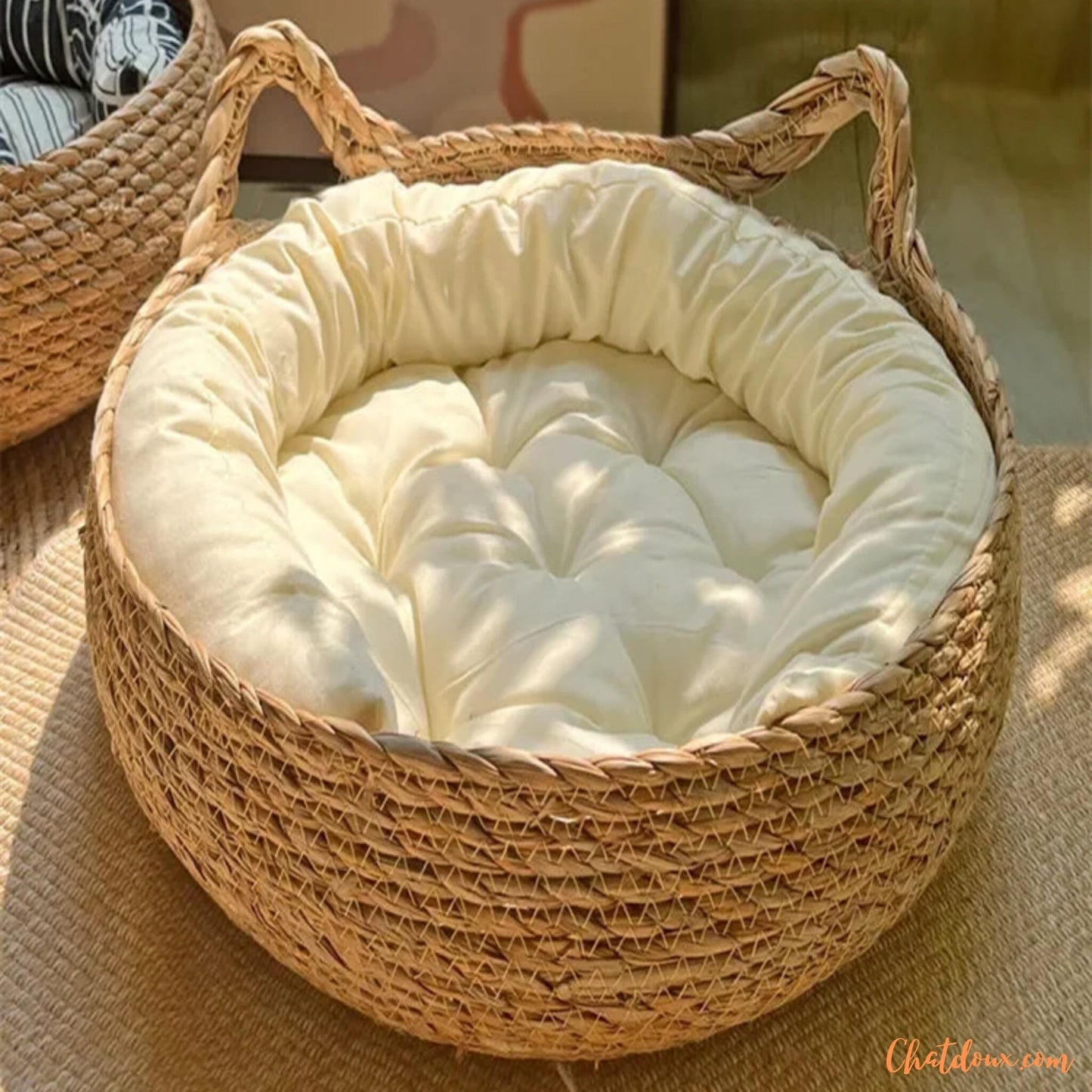 Panier chat osier | PanierNatureâą