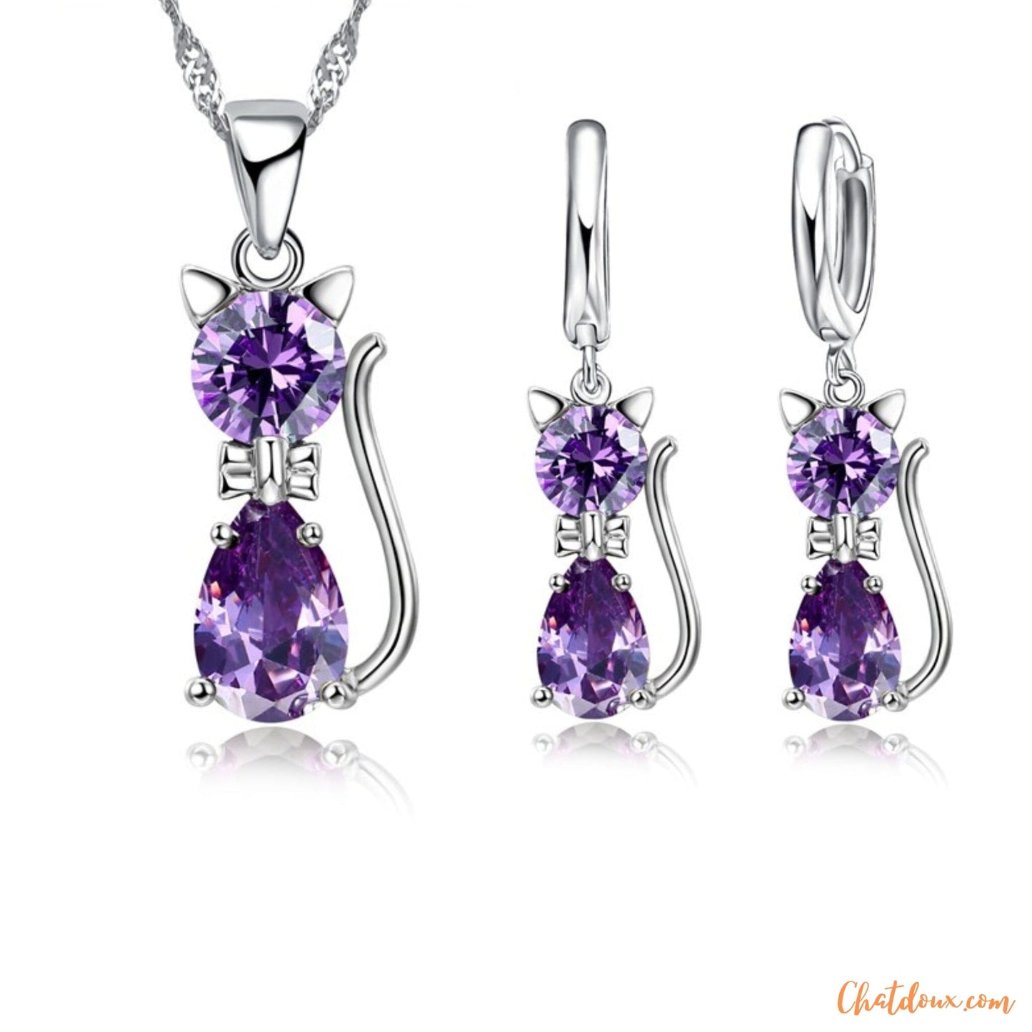 COLLIER FEMME | COLLIER ARGENT FEMME | NomProduitâą chat doux