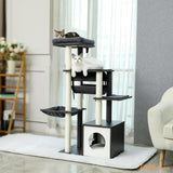 Arbre à Chat en bois - Beige | A2B™ chatdoux