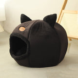 Niche pour chat noire | Blacky™ chatdoux
