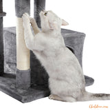 Arbre à Chat Gris | 4Cat™ chatdoux