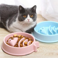 Gamelle anti glouton chat | Fishy™ chat doux