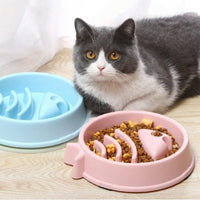 Gamelle anti glouton chat | Fishy™ chat doux