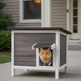 Niche exterieur pour Chat | Résistante Intempéries chat doux