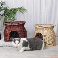 Panier chat osier | BeauPanier™