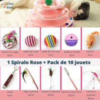 Pack de jouets pour chat | SpiraloPack™ chat doux