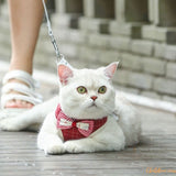 Harnais chat - Harnais avec papillon | Cutys™ chat doux